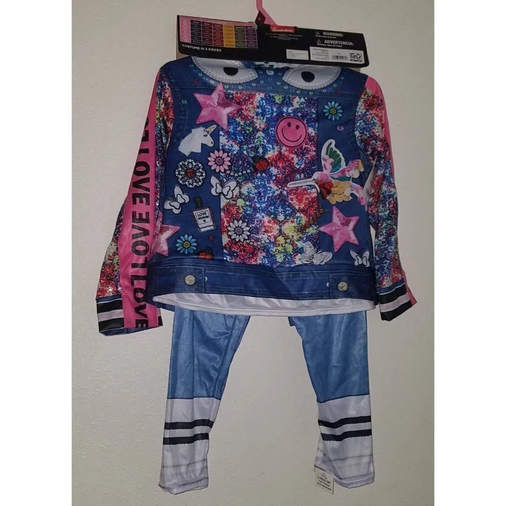 NEW That Girl Lay Lay Halloween Costume Girls Small 6-6X Shirt Jacket Pants